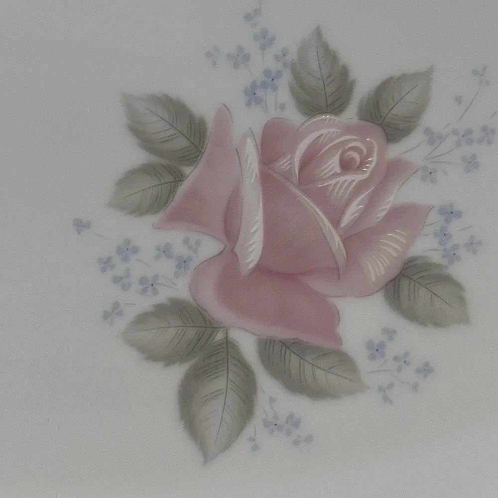 Roseville by Noritake Pattern 6238  16 inch OVAL PLATTER Pink Rose Japan